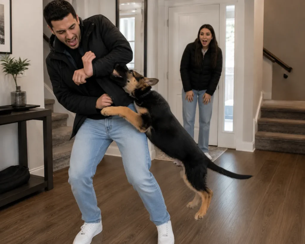 How to Stop a Puppy From Jumping Up and Biting When Excited how to stop puppy from jumping and biting